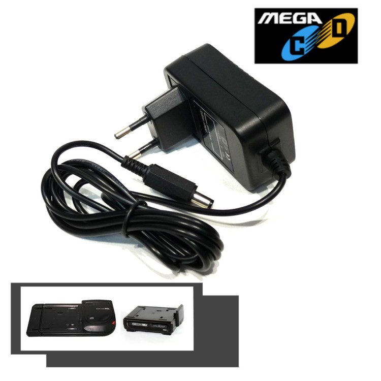 Power Supply for Sega Mega Mega CD 1 & 2 - PSU AC Adapter