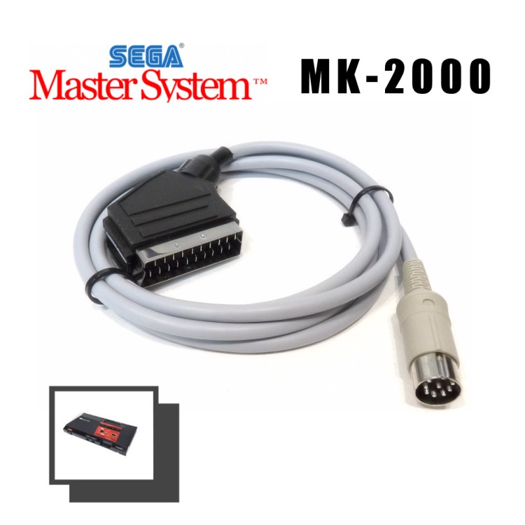 Premium RGB scart cable for MK-2000 Master System