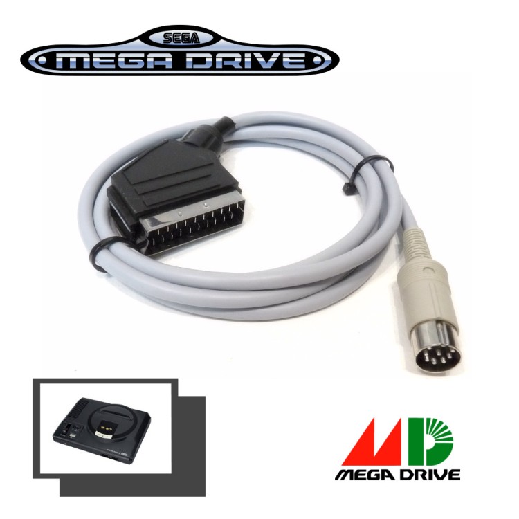 Câble péritel RGB Premium pour Sega Mega Drive I - Megadrive
