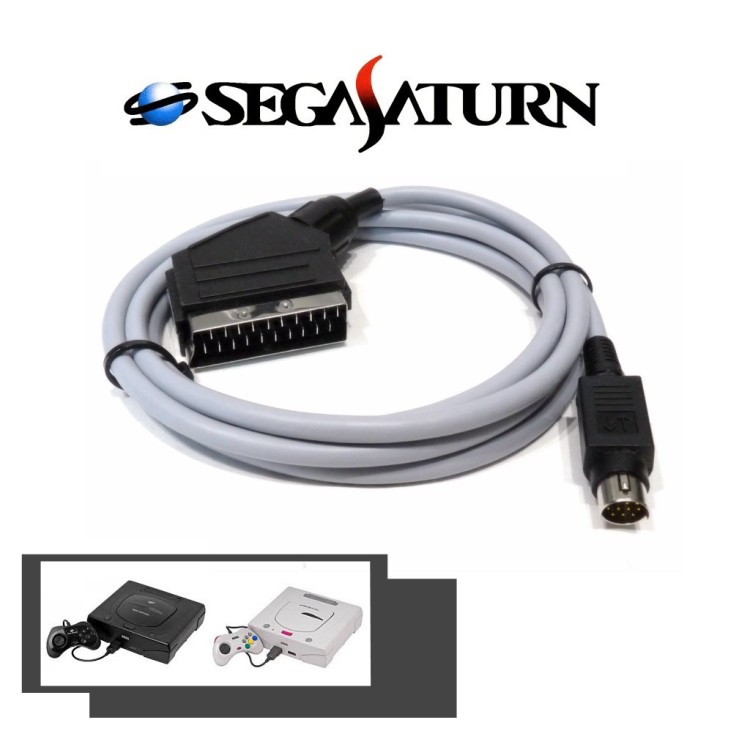 Câble péritel RGB Premium pour Sega Saturn