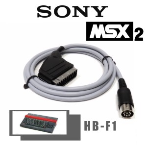 Premium RGB scart cable for Sony HB-F1 II, XD mk II, XDV, XDJ MSX2