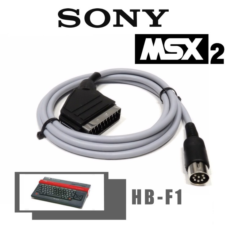 Câble péritel RGB Premium pour MSX2 Sony HB-F1 II, XD mk II, XDV, XDJ